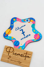 Personalised wooden milestone cards for babies