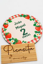 Personalised wooden milestone cards for babies