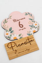 Personalised wooden milestone cards for babies