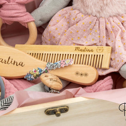 Cofre de Madera para Regalo a Recien Nacido