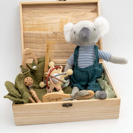 Cofre de Madera para Regalo a Recien Nacido