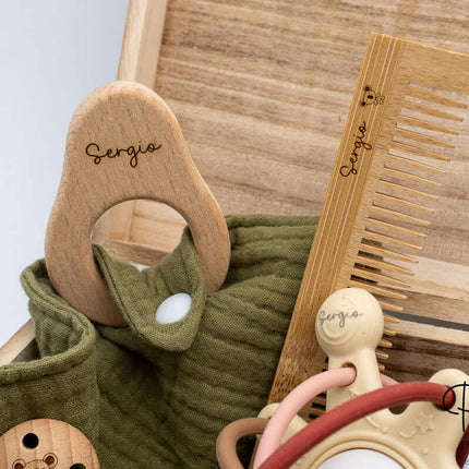 Cofre de Madera para Regalo a Recien Nacido