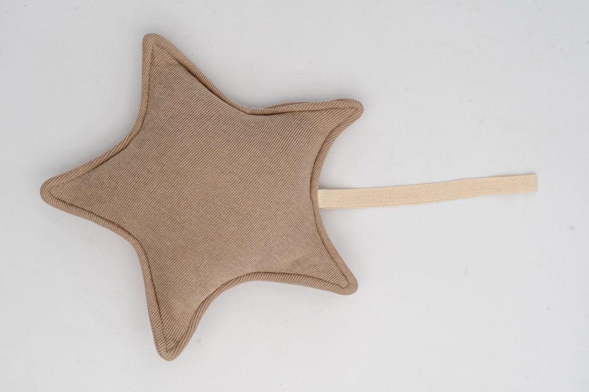 Personalised Hanging Star Fabric Decoration with Name