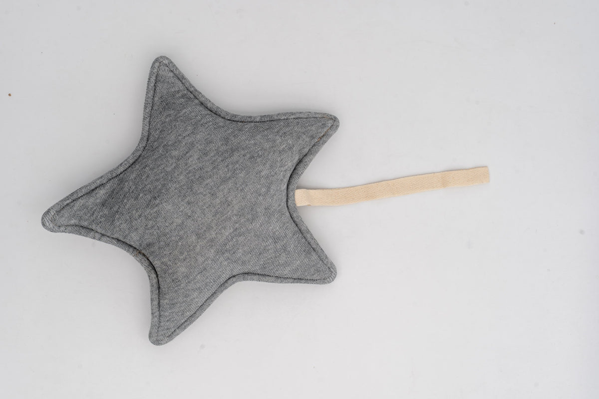 Personalised Hanging Star Fabric Decoration with Name