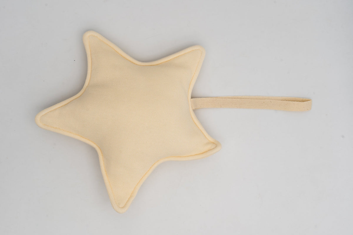 Personalised Hanging Star Fabric Decoration with Name
