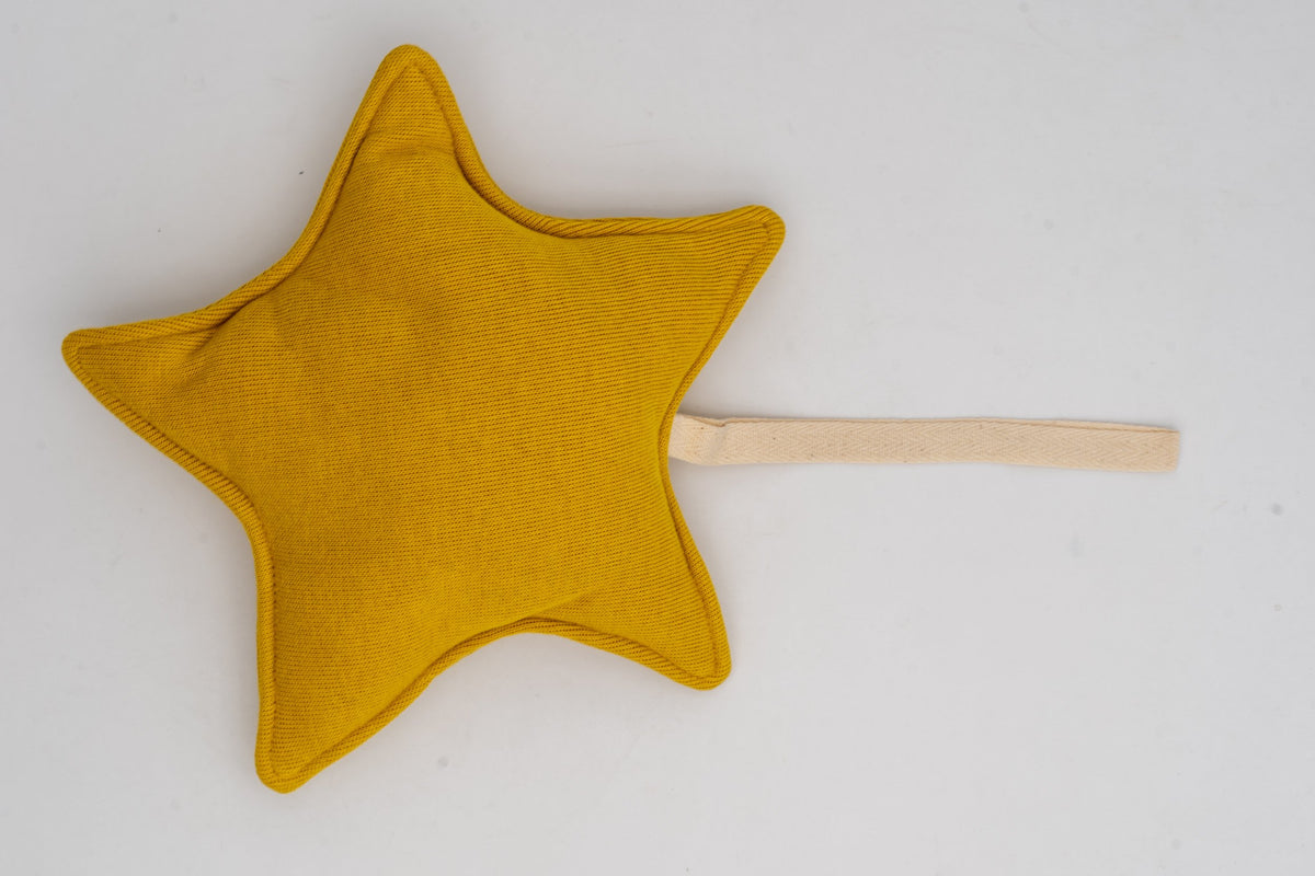 Personalised Hanging Star Fabric Decoration with Name