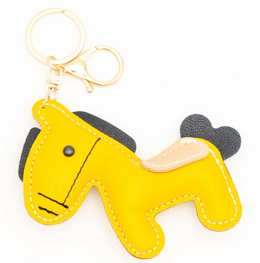 Colgantes para Bolsos de Cuero PU Caballo Amarillo