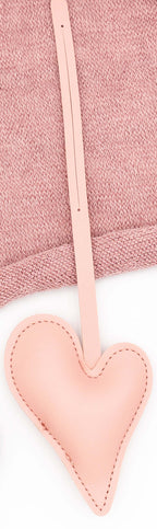 Colgantes para Bolsos de Cuero PU Corazón Rosa Claro
