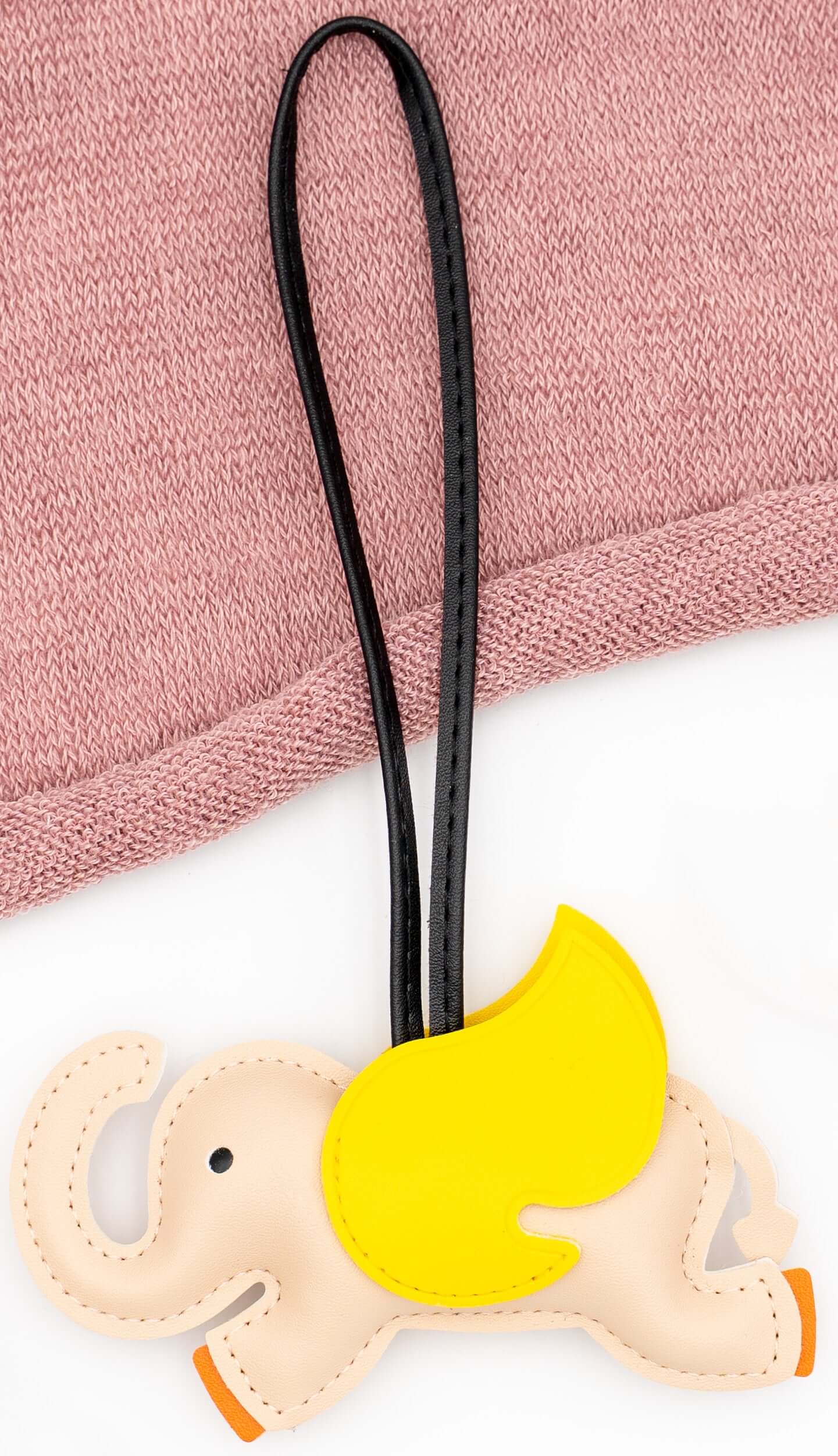 Colgantes para Bolsos de Cuero PU Elefantito Beige