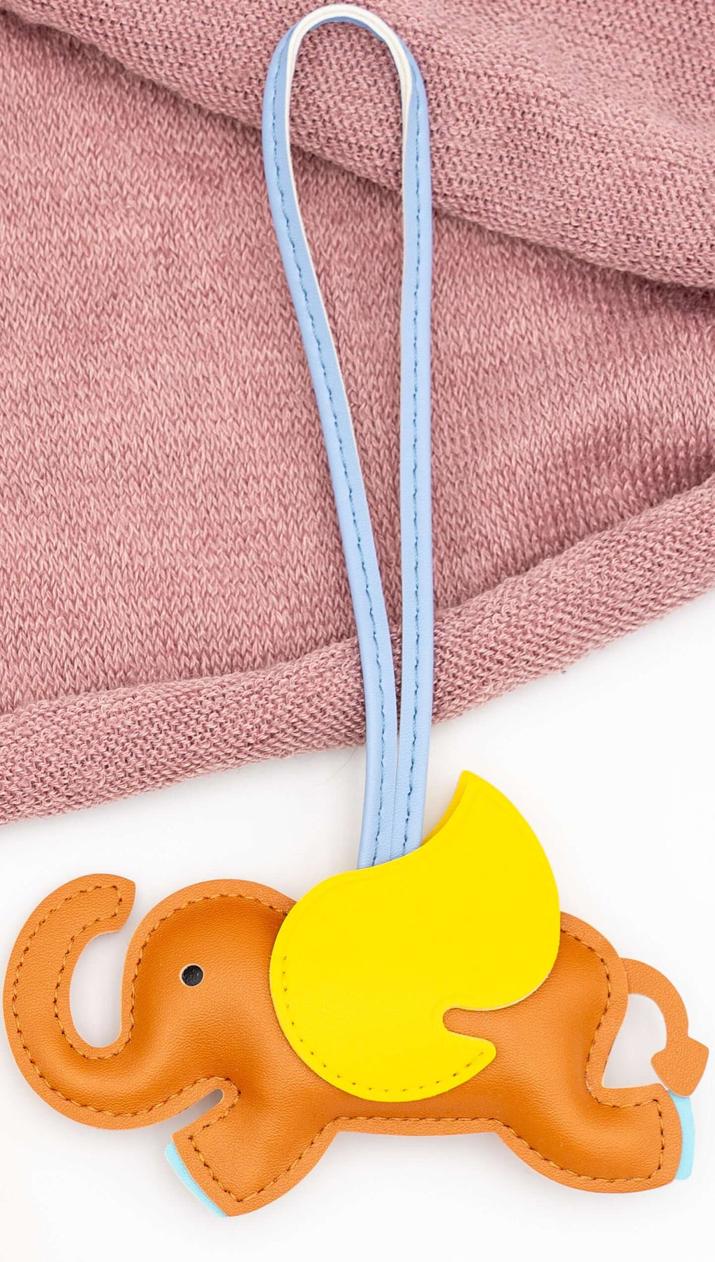Colgantes para Bolsos de Cuero PU Elefantito Naranja