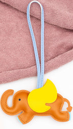 Colgantes para Bolsos de Cuero PU Elefantito Naranja