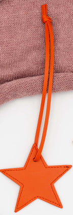 Colgantes para Bolsos de Cuero PU Estrellas Naranja
