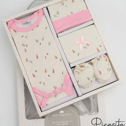 Conjunto Primera Puesta Don Algodon (5 piezas)