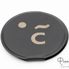 9cm Medium Mirror / Black