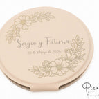 9cm Medium Mirror / Beige