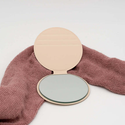 Espejo de Bolsillo Personalizado Espejo Cristal Beige