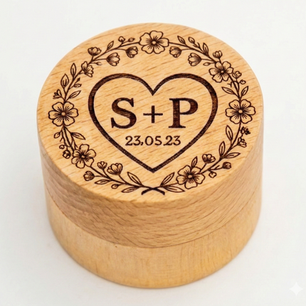 Box for Wedding and Engagement Rings