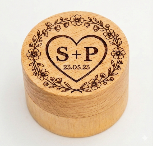 Box for Wedding and Engagement Rings