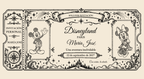 Digital preview of the personalised ticket: Vintage Classic · Disneyland Paris.
