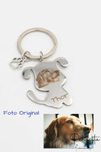 Llavero Perro con Foto y Nombre