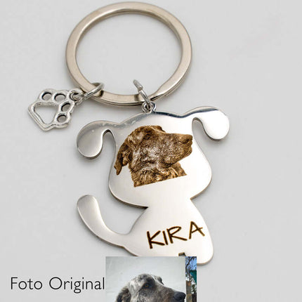 Llavero Perro con Foto y Nombre
