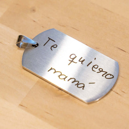 Llavero Personalizado Nombre Colgante Acero