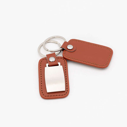 Llavero Personalizado Nombre Llavero Acero con Cuero Sintetico