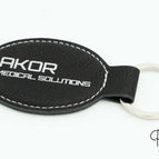 Oval 58x40 mm / Black - Silver