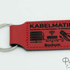 Rectangular 50x30 mm / Red - Black