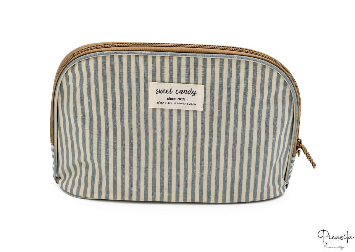 Neceser Personalizado Sweet Candy Rayas Verdes
