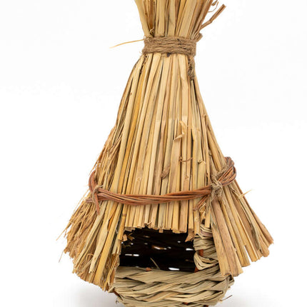 Nido para Pájaros de Madera y Paja