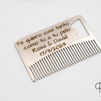 Peine de Metal Personalizado