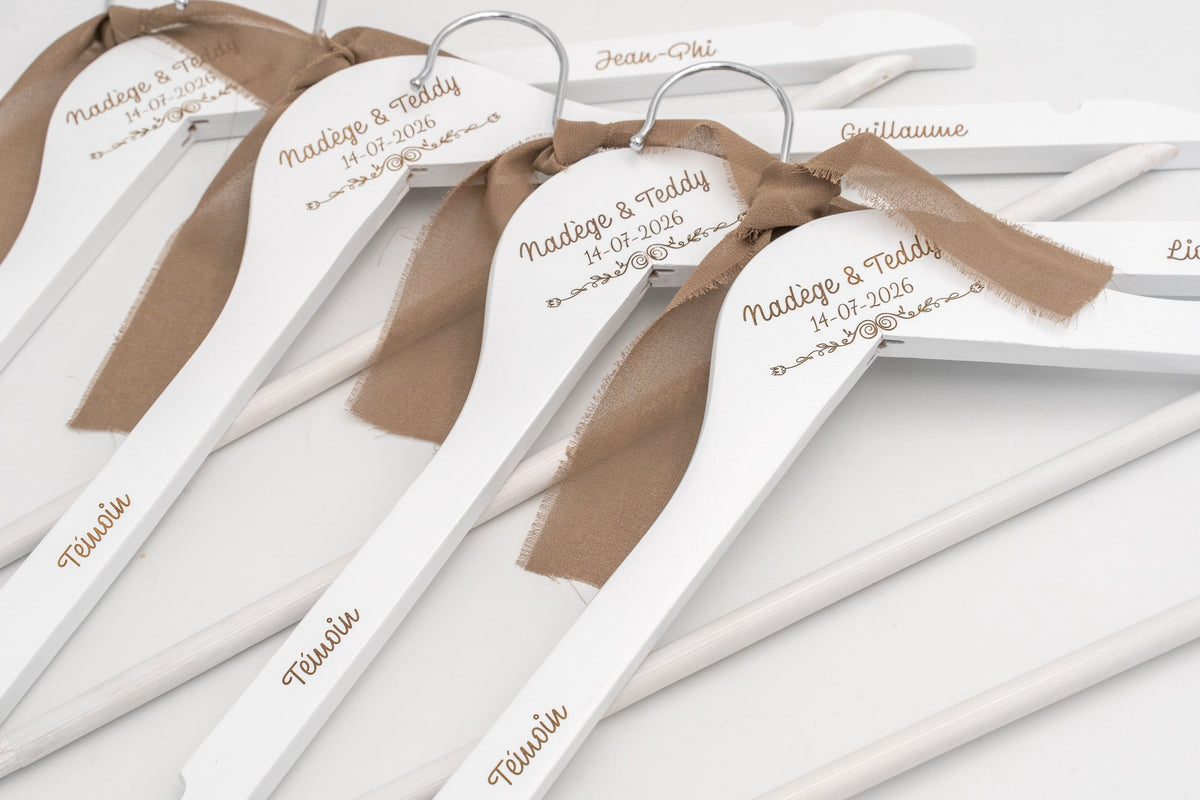 Percha para Testigos de Boda | Regalo para Testigos de Boda