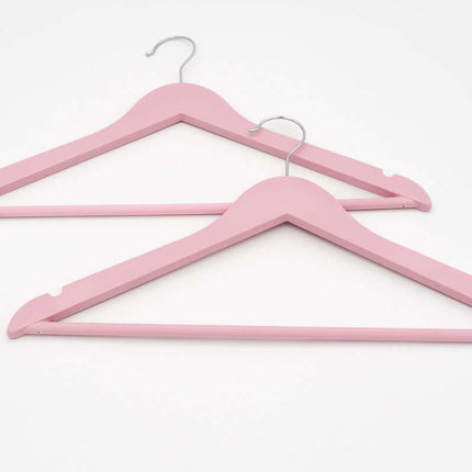 Percha Personalizada Adulto de Plástico Color Rosa