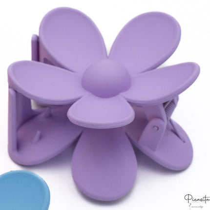 Pinza de Pelo Personalizable Flor Morado
