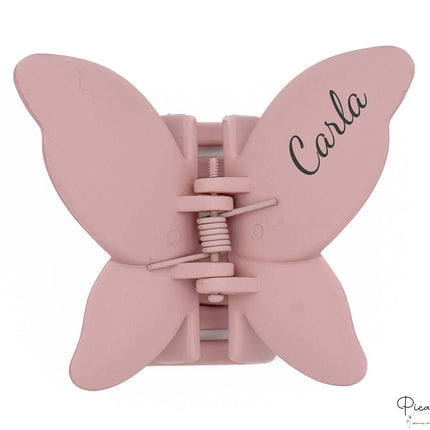 Pinza de Pelo Personalizable Mariposa Rosa
