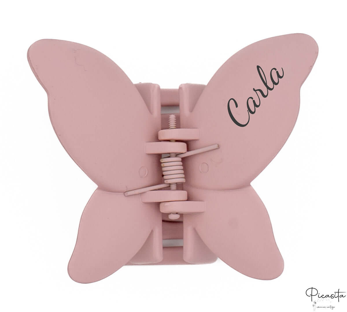 Pinza de Pelo Personalizable Mariposa Rosa