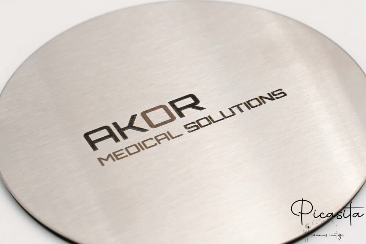 Posavasos de Acero Grabados