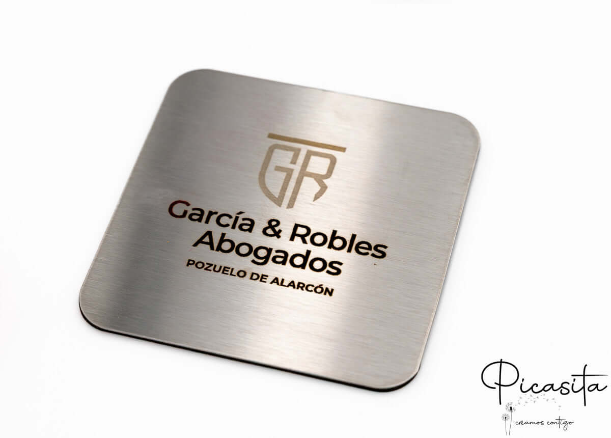 Posavasos de Acero Grabados