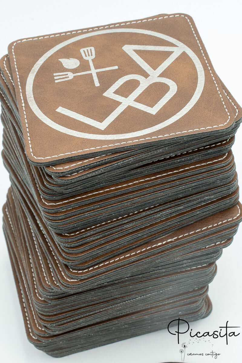 Posavasos de Cuero Sintético