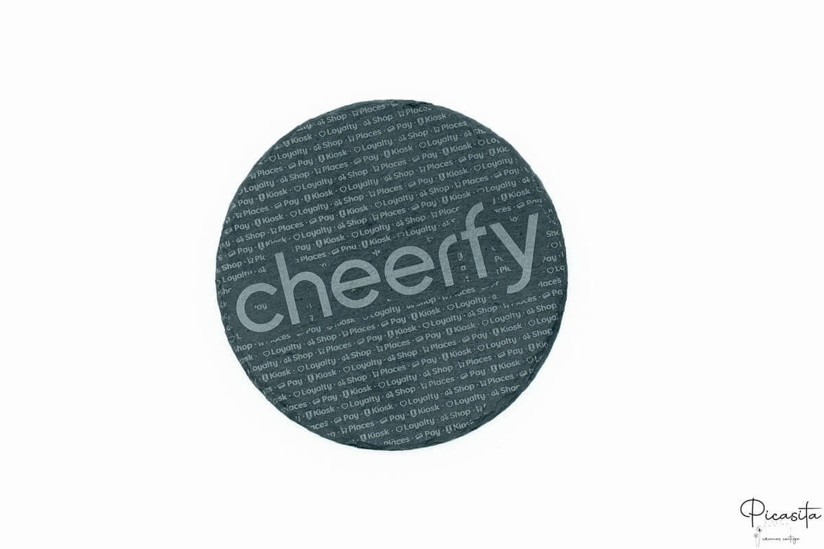 Posavasos de Pizarra Redondos Personalizados