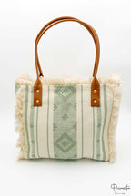 Bolsos Veraniegos Flecos Verde
