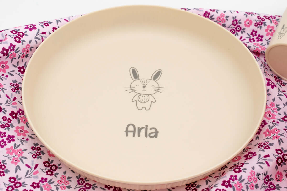 Set Vajilla Infantil Personalizada (Plato, Bol, Vaso)