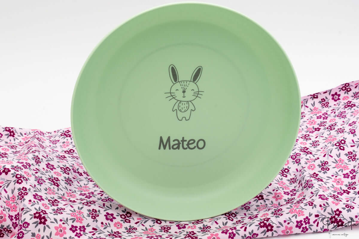 Set Vajilla Infantil Personalizada (Plato, Bol, Vaso)
