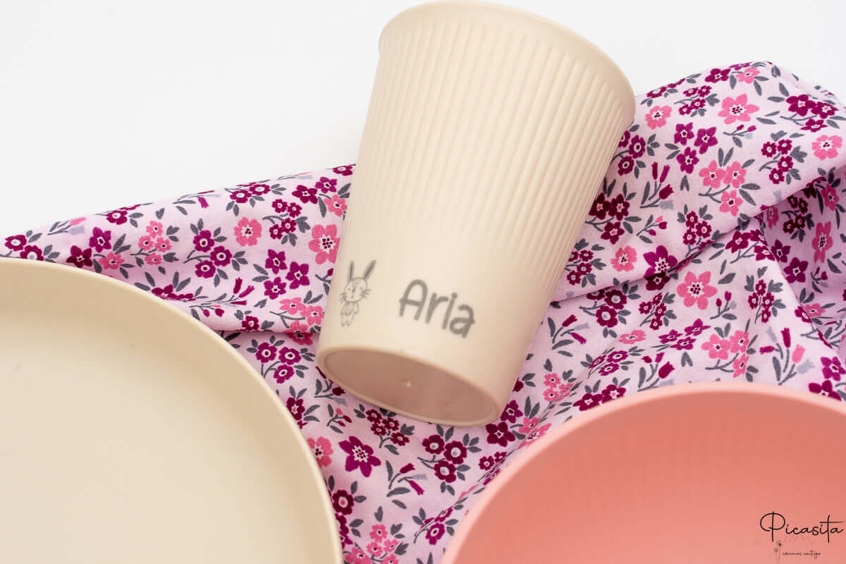 Set Vajilla Infantil Personalizada (Plato, Bol, Vaso)
