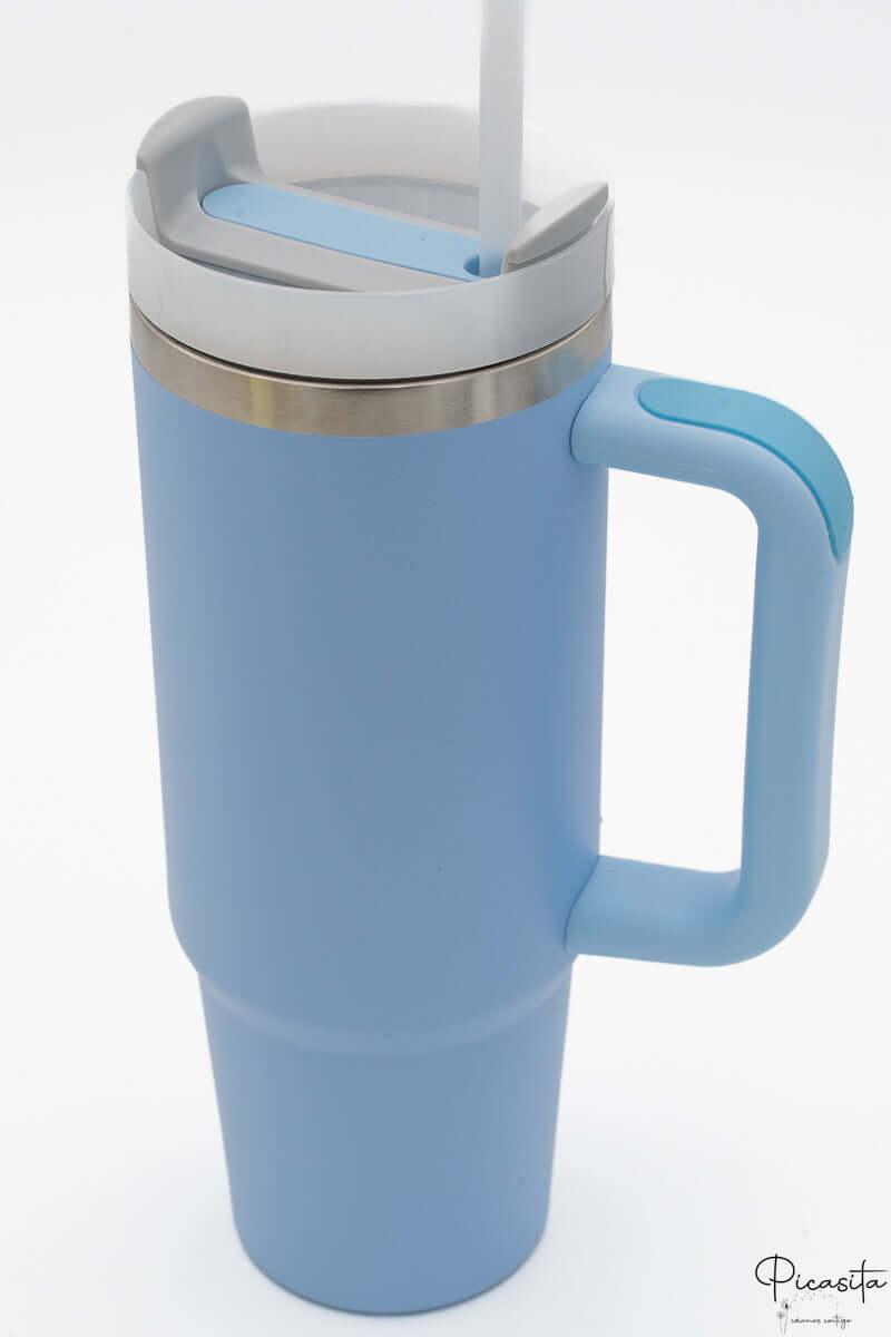 Termos Personalizados Azul Cielo 900ml