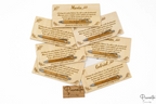 Image of a personalised wooden wedding witness plaque.