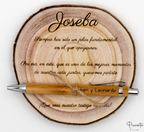 Image of a personalised wooden wedding witness plaque.