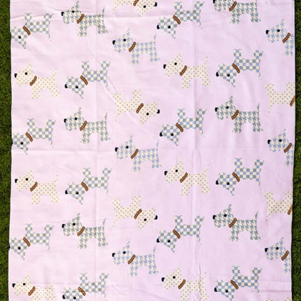 Toalla Playera Perritos (90x170) (Rosa)