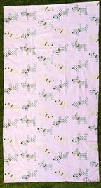 Toalla Playera Perritos (90x170) (Rosa)